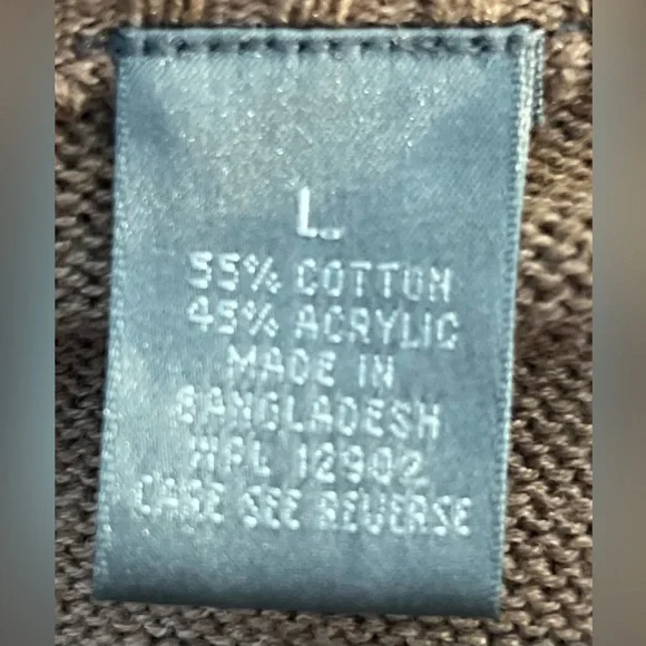 🤩  VINTAGE Oscar De La Renta Vest Mens Brn Cable Knit Sleeveless Button Grandpa - Picture 7 of 8